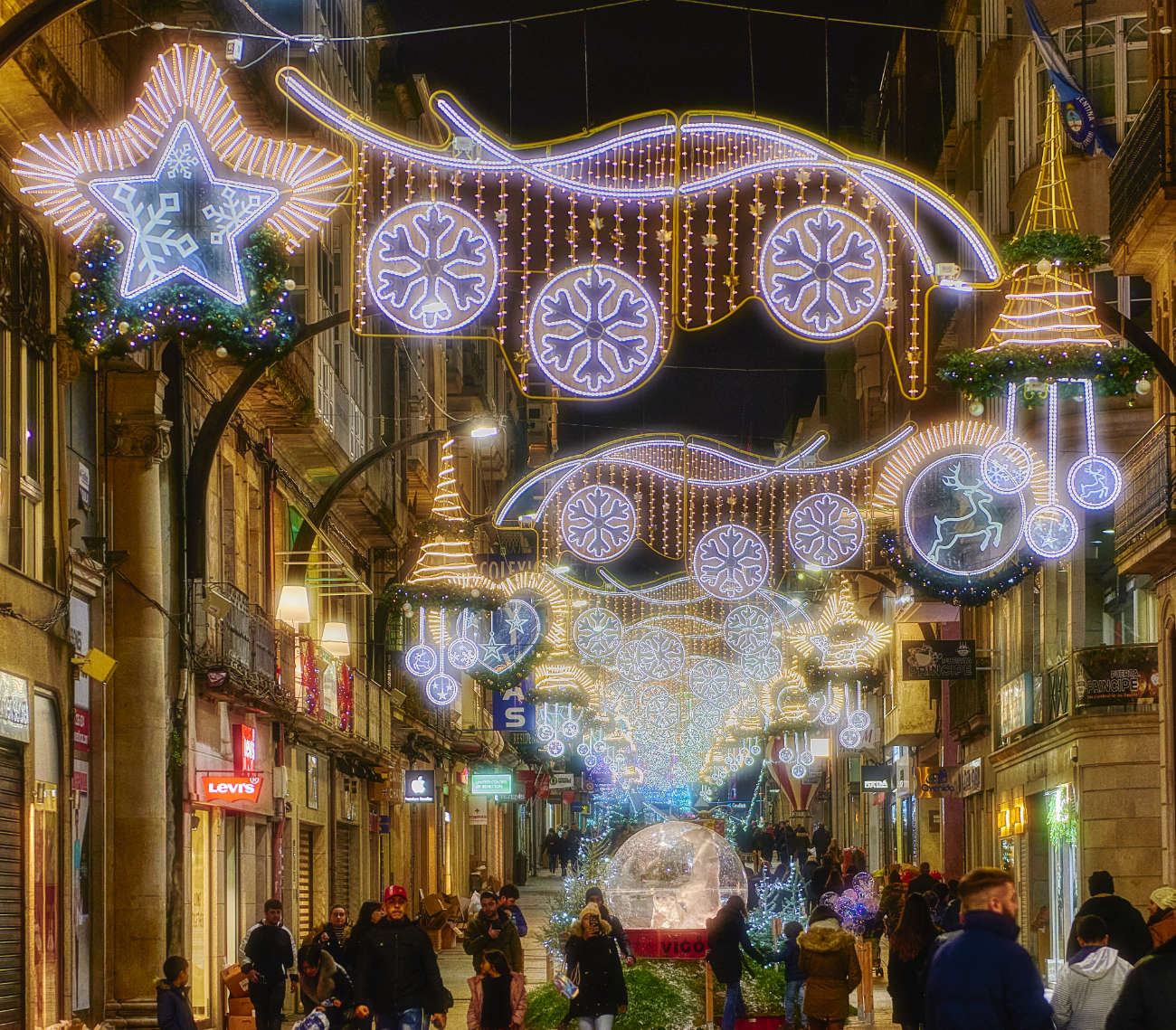 Las luces de Navidad en Vigo