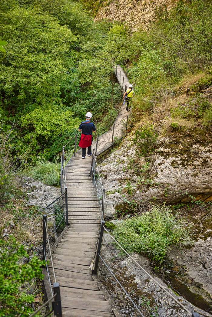 La ruta de las pasarelas del río Vero Alquezar Huesca